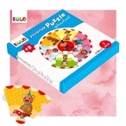 Yuvarlak Puzzle - Eğlenceli Sirk Yaş 2+ Bebek Oyuncakları