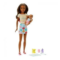 Barbie Skipper Bebek Bakıcısı Bebek Ve Aksesuarları Oyun Seti - Grp10