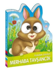 Fırıldak Gözler Merhaba Tavşancık Bebek Kitapları ve Eğitim Kartları