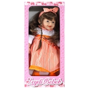 Leydi Bebek (Turuncu Elbiseli Karamel Saçlı) - 45 Cm Oyuncak Bebekler