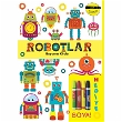 Minik Ressamlar Boyama Kitabı - Robotlar