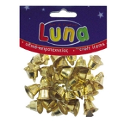 Luna Minik Süsleme Çanları 15mm 24 Parça Parti ve Yılbaşı Süsleri