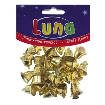 Luna Minik Süsleme Çanları 15mm 24 Parça