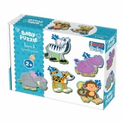 Baby Puzzle - İlk Puzzle Hayvanlar Bebek Kitapları ve Eğitim Kartları