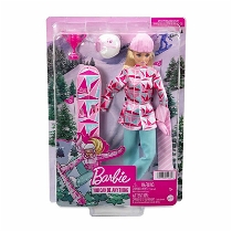 Barbie Snowboard Sporcusu Bebek - Hcn32
