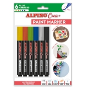 Alpıno Paint Marker 6'lı Yazı Araçları ve Kalemler