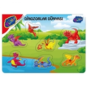 Playwood Ahşap Tutmalı Dinozor Dünyası Ony-278 Puzzle ve Yapbozlar