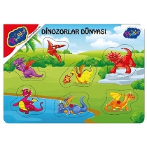 Playwood Ahşap Tutmalı Dinozor Dünyası Ony-278