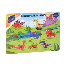 Playwood Ahşap Tutmalı Dinozor Dünyası Ony-279