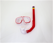 Bermuda Maske Şnorkel Set - Kırmızı Yüzme, Havuz ve Deniz Ürünleri