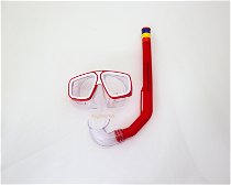 Bermuda Maske Şnorkel Set - Kırmızı