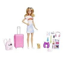 Barbie Seyahatte Bebeği Ve Aksesuarları Hjy18