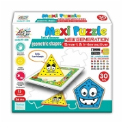 Maxi 2 Parçalı Konuşan Puzzle - Geometrik Şekiller Puzzle ve Yapbozlar