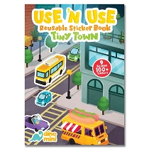 Use 'n Use Reusable Sticker Kitabı - Tiny Town