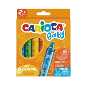 Carioca Jumbo Bebek Yumuşak Pastel Boya Kalemi 8'li Boyalar ve Resim Malzemeleri