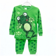 Super Mini Yeşil Çocuk Pijama Takımı 3 Yaş Çocuk ve Bebek Giyim