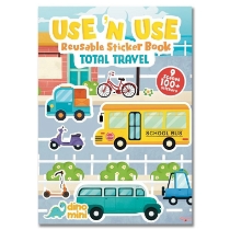 Use 'n Use Reusable Sticker Kitabı - Total Travel