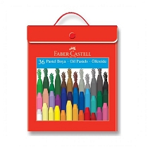 Faber Castell Plastik Çantalı Tutuculu Pastel Boya, 36 Renk