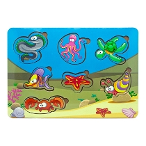 Ahşap Puzzle Deniz Hayvanları
