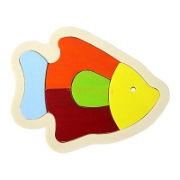 Ahşap Balık Puzzle Montessori Materyalleri