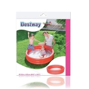 Bestway Şişme Çocuk Havuzu 3 Boğumlu 51024 102 X 25 Cm Kırmızı Yüzme, Havuz ve Deniz Ürünleri