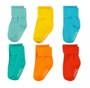 6 Çift Pamuklu Tabanı Kaydırmaz Bebek Çorabı Bebek Giyim Ve Tekstili
