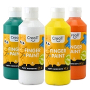 Creall Parmak Boyası ( Finger Paint ) - 4 Renk Boyalar ve Resim Malzemeleri