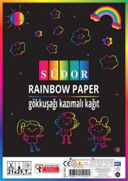 Südor Gökkuşağı Kazımalı Kağıt Kağıt Ürünleri