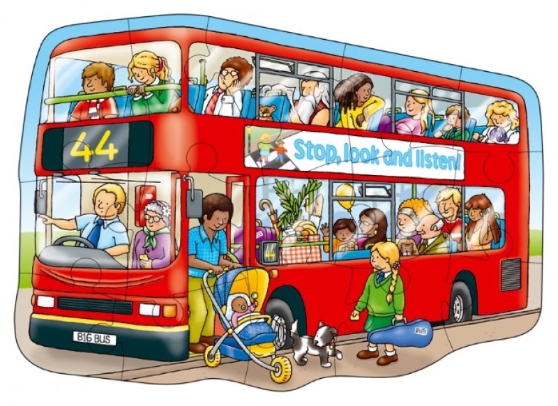 Orchard Big Red Bus (Büyük Otobüs Puzzle)