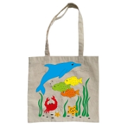Çanta Boyama - Balık Desenli Çanta ve Bavullar