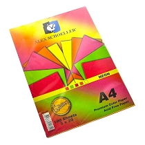 Alex Schoeller Neon Fotokopi Kağıdı A4 5 Renk 100 Adet