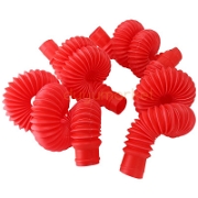 Pop Tubes - Esnek Boru - Kırmızı Lego ve Yapı Oyuncakları