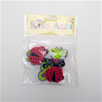 Keçe Sticker - Uğurböceği Ve Kelebek