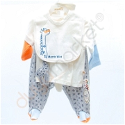 Mombi 5 Parça Zıbın Takımı ( 50 Cm ) Çocuk ve Bebek Giyim