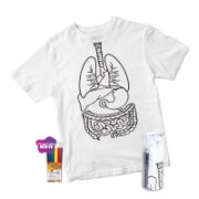 Tişört Boyama - Organlar - Kalemli (5-6 Yaş) Çocuk Giyim ve Tekstil Ürünleri