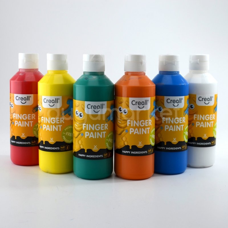 Creall Parmak Boyası - Finger Paint 6 Renkli Set