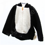 Eda Baby Kapşonlu Penguen Polar Ceket 9-12 Ay Çocuk ve Bebek Giyim