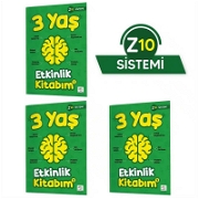 3 Yaş Etkinlik Kitabım Seti (Z10 Sistemi) Dikkat Geliştirme Setleri