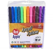 Red Apple Keçeli Kalem 12'li Yazı Araçları ve Kalemler