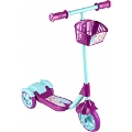 Scooter - Oyuncak Sepetli Frenli 3 Tekerlekli - Mor
