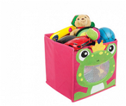 Oyuncak Saklama Kutusu Kurbağa Pembe Çanta ve Bavullar
