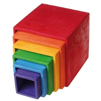 Grimms Large Set Of Boxes Coloured 6 Parça 15 Cm 10370