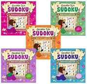 Çocuklar İçin Sudoku Seti - 5 Kitap Takım Bulmaca Kitapları