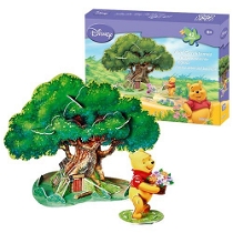 Cubic Fun Winnie The Pooh'un Ağaç Evi 3 Boyutlu Puzzle