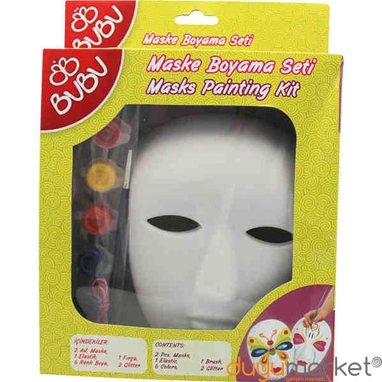 Kalıp Dijital küçültmek  Bubu Maske Boyama Seti