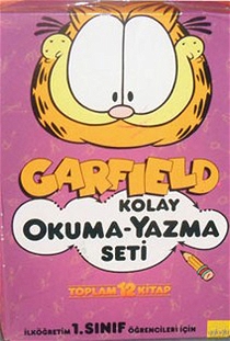 Garfield Kolay Okuma-Yazma Seti -El  Yazısı (12 Kitap)