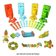 Art Blok 88 Parça - Ab 7020 Çocuk Oyuncak Çeşitleri ve Modelleri - Duyumarket