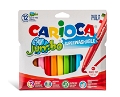 Carioca Joy Süper Yıkanabilir Jumbo Keçeli Boya Kalemi 12'li