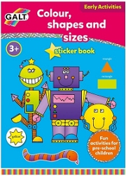 Galt Renkler Şekiller Sticker 3 (İngilizce) Yabancı Dil Kitap ve Eğitim Kartları