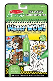 Water Wow - Su İle Boyama Kitabı - Evcil Hayvanlar Bulmaca 